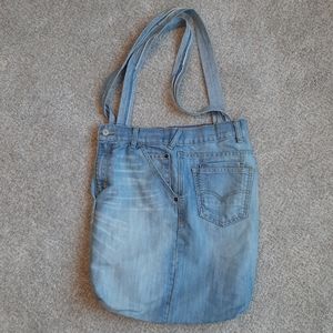 Levi's Jeans Bag Boho Shoulder Tote Custom Handmade Cotton Lined